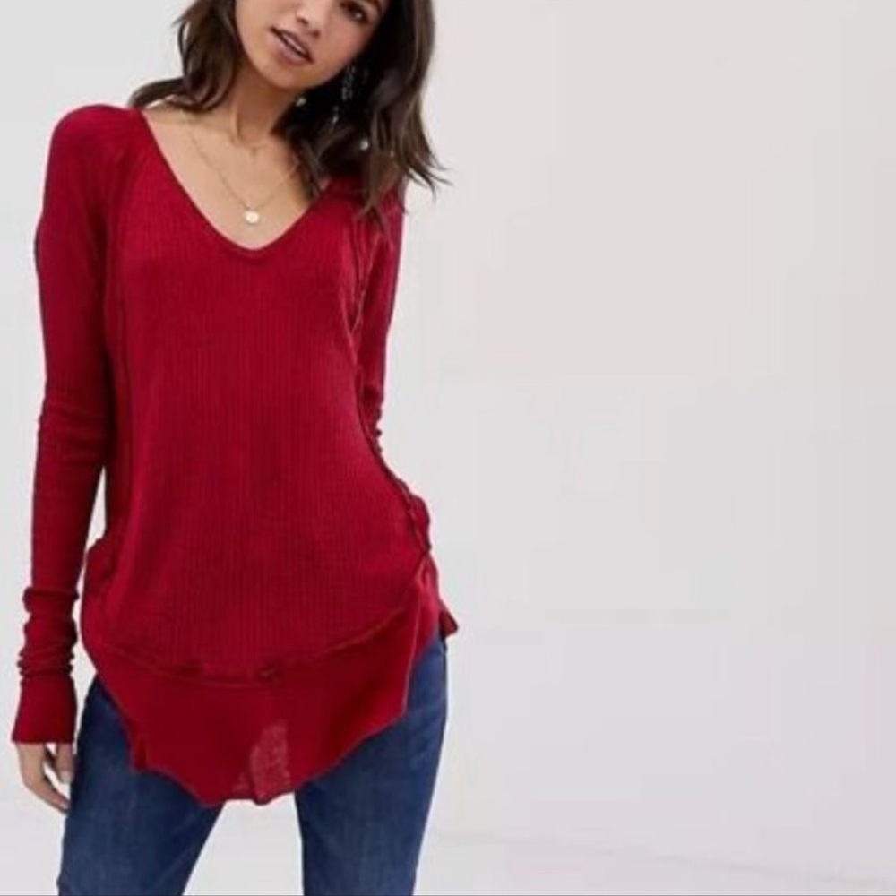 Free People Long Sleeved Top Size Large